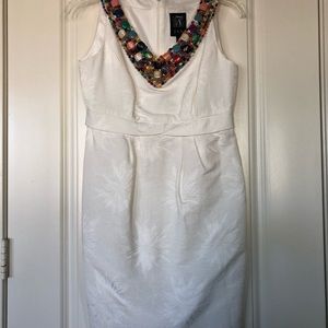 Like new white fully lined summer dress